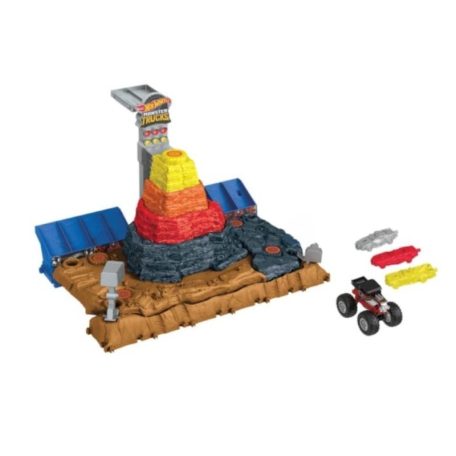 Hot Wheels Monster Trucks Arena Smashers - Ultimate Crush Yard pályakészlet és Bone Shaker