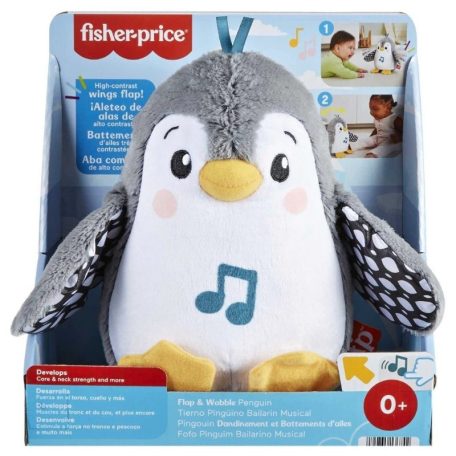 Fisher-Price Egyensúlyozó pingvin interaktív plüss bébijáték