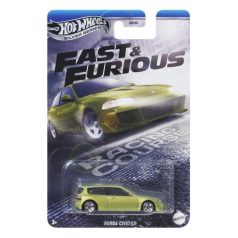   Hot Wheels Silver Series 1/5 Fast & Furious - Honda Civic EG kisautó (1:64, metál lime-zöld)