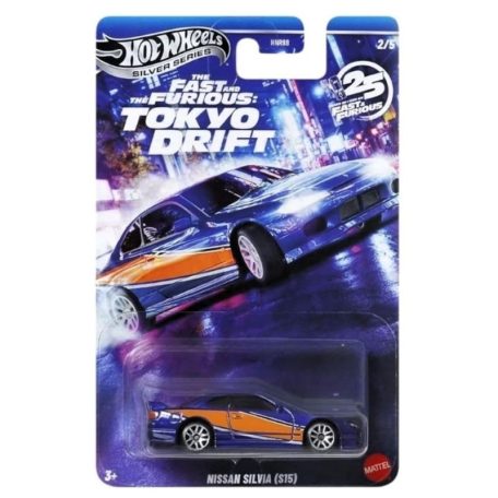 Hot Wheels Silver Series 2/5 Fast & Furious - Nissan Silvia (S15) kisautó (1:64)