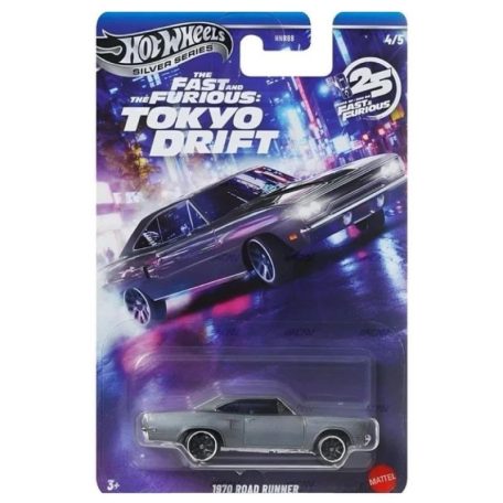Hot Wheels Silver Series 4/5 Fast & Furious - 1970 Road Runner kisautó (1:64)