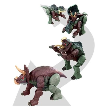 Jurassic World Fierce Changers - Giganotosaurus és Nasutoceratops átalakítható játékfigura