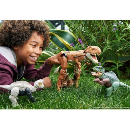 Jurassic World Fierce Changers - Indoraptor és Brachiosaurus átalakítható játékfigura
