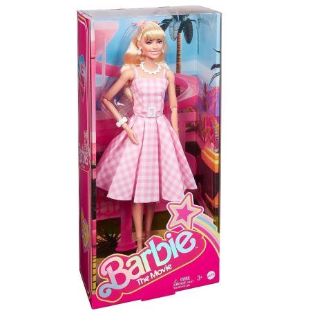 Barbie: The Movie - Barbie baba rózsaszín kockás ruhában