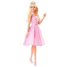Barbie: The Movie - Barbie baba rózsaszín kockás ruhában