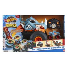  Hot Wheels Monster Trucks távirányítós átalakítható Rhinomite autó