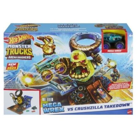 Hot Wheels Monster Trucks Arena Smashers - Mega-Wrex vs. Crushzilla Takedown