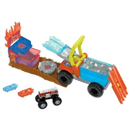 Hot Wheels Monster Trucks Arena Smashers - 5 Alarm Color Shifters Színváltós mentési művelet