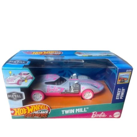 Hot Wheels Felhúzható kisautók - Street Power 01/04 - Barbie Twin Mill (1:43)
