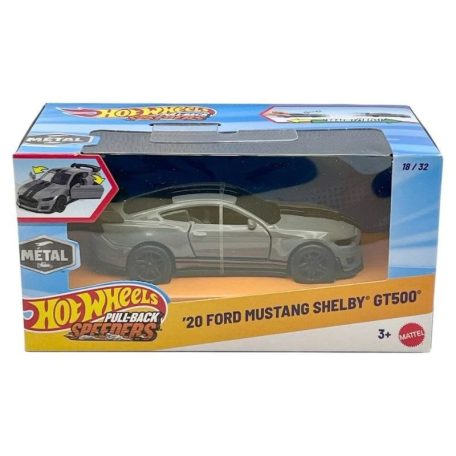 Hot Wheels Pull-Back Speeders - 18/32 felhúzható kisautó - '20 Ford Mustang Shelby GT500 (1:43)