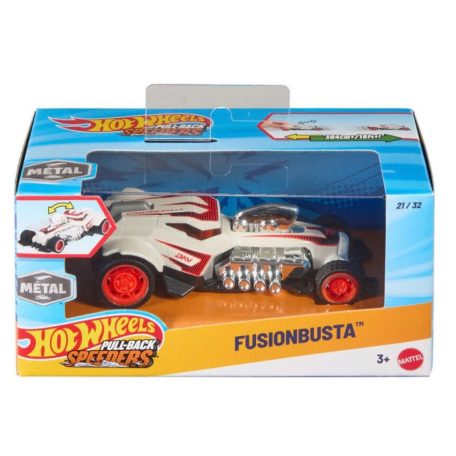 Hot Wheels Pull-Back Speeders - 21/32 felhúzható kisautó - Fusionbusta (1:43)