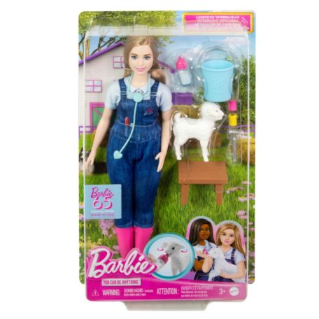 Barbie 65. évfordulós Karrier játékszett - Állatorvos baba