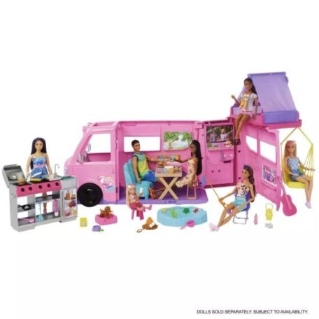 Barbie Álomlakóautó kiegészítőkkel játékszett