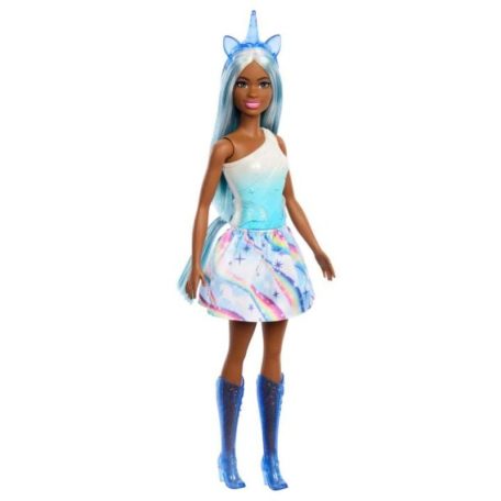 Barbie Dreamtopia - Kék hajú unikornis baba