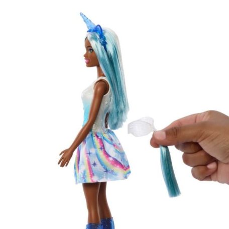 Barbie Dreamtopia - Kék hajú unikornis baba