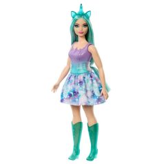 Barbie Dreamtopia - Türkiz hajú unikornis baba