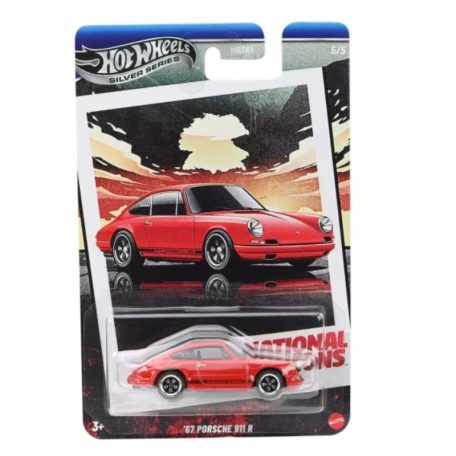 Hot Wheels Vintage Silver Series kisautó - National Icons 5/5 - '67 Porsche 911 R (1:64)