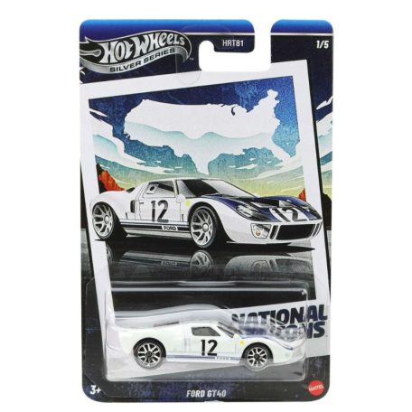 Hot Wheels Vintage Silver Series kisautó - National Icons 1/5 - Ford GT40 (1:64)