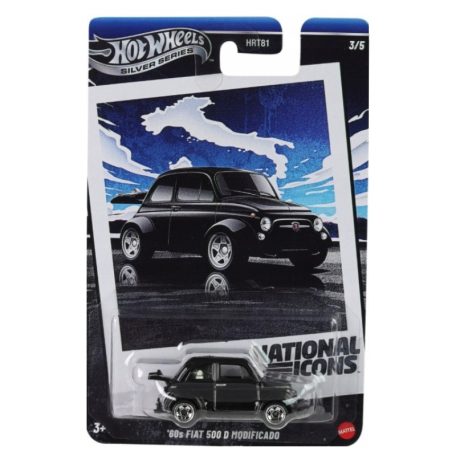 Hot Wheels Vintage Silver Series kisautó - National Icons 3/5 - '6s Fiat 500 D Modificado (1:64)