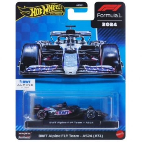 Hot Wheels Premium F1 2024 fém kisautó - BWT Alpine F1 Team A524 - No. 31 (1:64)