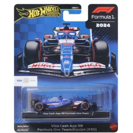 Hot Wheels Premium F1 2024 fém kisautó - Visa Cash App RB Formula One Team (30)