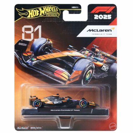 Hot Wheels Premium F1 kisautó - McLaren Formula 1 Team 2025 - Oscar Piastri (81)