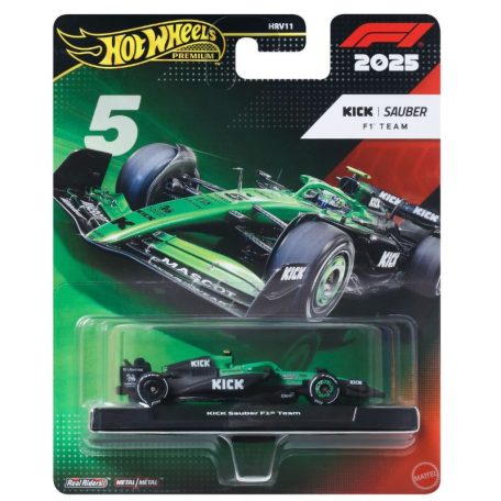Hot Wheels Premium F1 fém kisautó - Gabriel Bortoleto - Sauber (5)