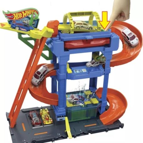 Hot Wheels City - Autómosó színváltós kisautóval