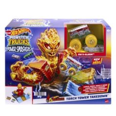  Hot Wheels Monster Trucks Power Smasher Tűzszörny pályaszett