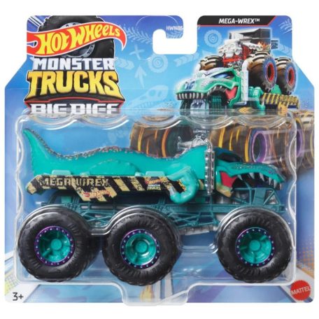 Hot Wheels Monster Trucks - Hatkerekű vontató szörnyjárgány - Mega-Wrex