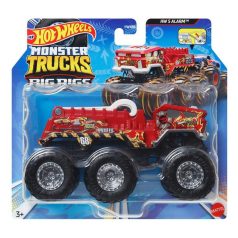   Hot Wheels Monster Trucks - Hatkerekű vontató szörnyjárgány - HW 5 Alarm