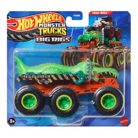 Hot Wheels Monster Trucks - Hatkerekű vontató szörnyjárgány - Mega Wrex