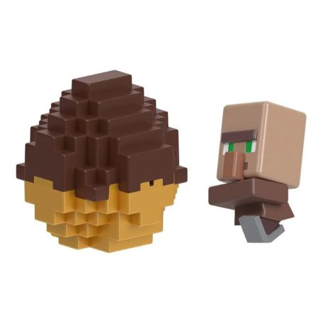 Minecraft Mini Mode Spawn Egg Idéző tojás - Barna falusi minifigura