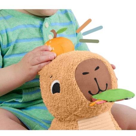 Fisher-Price Sensimals Kapibara plüss szenzoros készségfejlesztő bébijáték