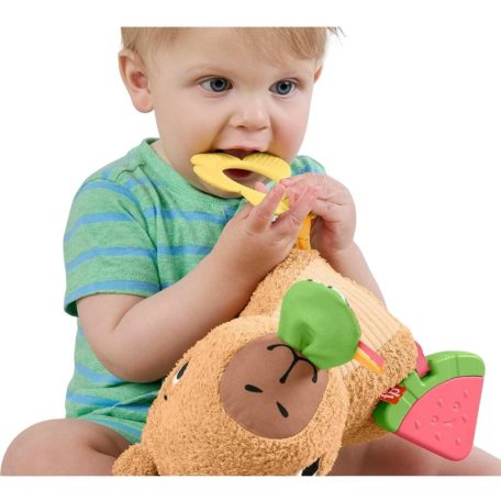 Fisher-Price Sensimals Kapibara plüss szenzoros készségfejlesztő bébijáték