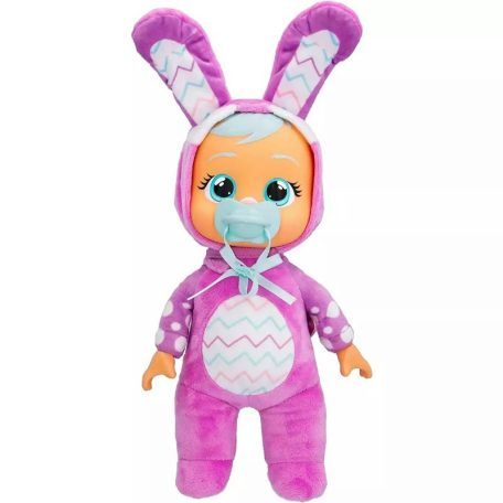 Cry Babies Tiny Cuddles Bunnies - Lily könnyes baba nyuszis lila ruhában