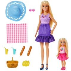   Barbie Család és barátok -Malibu Barbie és Chelsie játékszett
