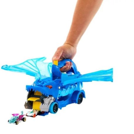 Hot Wheels City Sárkányjárgány autószállító játékszett
