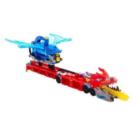 Hot Wheels City Sárkányjárgány autószállító játékszett