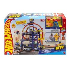 Hot Wheels City Megahurkos garázs játékszett