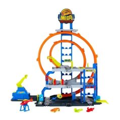 Hot Wheels City Megahurkos garázs játékszett