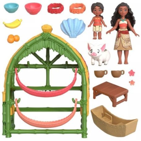 Disney Hercegnők - Vaiana 2 - Kunyhó játékszett Vaiana és Simea otthona