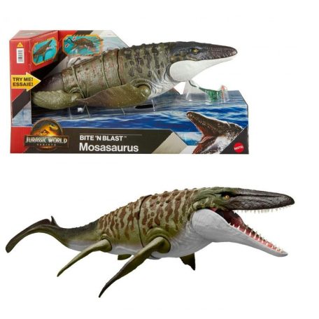 Jurassic World: Újjászületés - Bite 'N Blast - Mosasaurus figura
