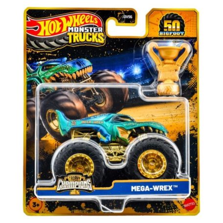 Hot Wheels Monster Trucks Bajnok kisautó serleggel - Mega-Wrex (1:64)