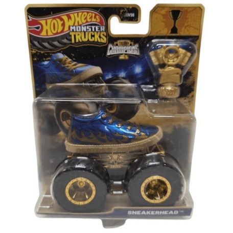 Hot Wheels Monster Trucks - Trophy Champions bajnok kisautó serleggel - Sneakerhead (1:64)