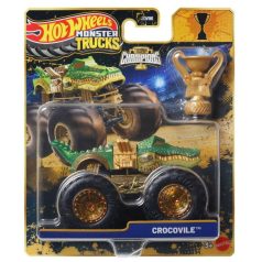   Hot Wheels Monster Trucks - Trophy Champions bajnok kisautó serleggel - Crocovile (1:64)