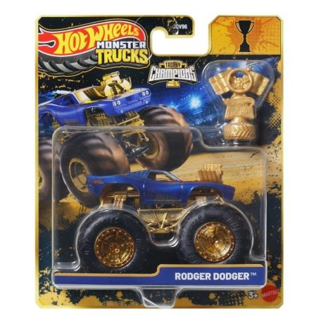 Hot Wheels Monster Trucks - Trophy Champions bajnok kisautó serleggel - Rodger Dodger (1:64)