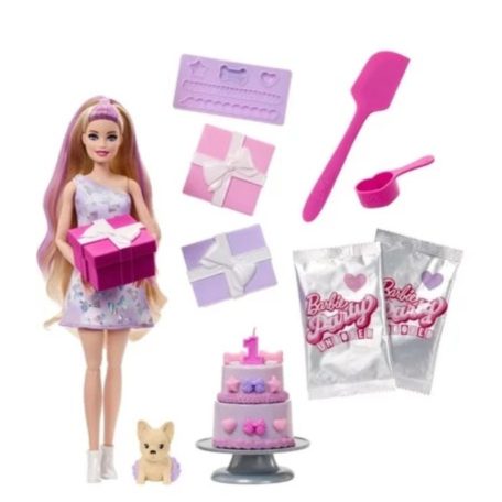Barbie Party Reveal meglepetés szett - Francia bulldog
