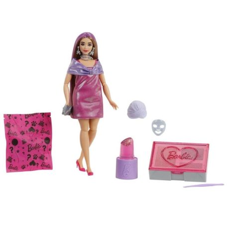 Barbie Party Reveal játékszett - Glamour meglepetés szett (rózsaszín)