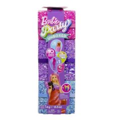 Barbie Party Reveal Glamour meglepetés divatbaba (piros)